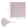 Панель стеновая 70*70cm*5mm розовий кирпич с серебром (D) SW-00001501