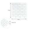 Панель стеновая 70*70cm*5mm белый кирпич с серебром (D) SW-00001502