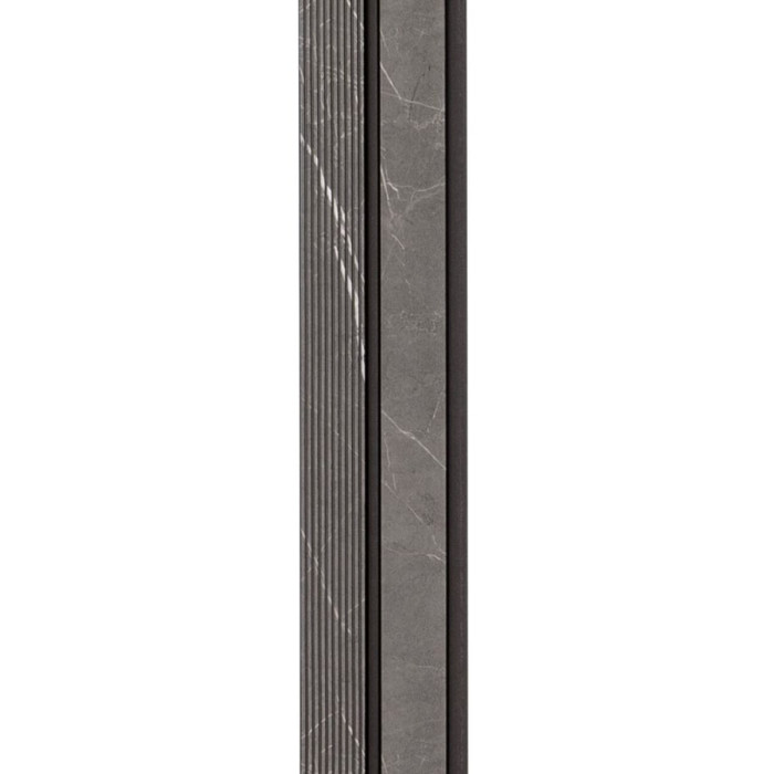 Рейка декоративна PS 2900х118х12мм Сірий мармур SW-00001751