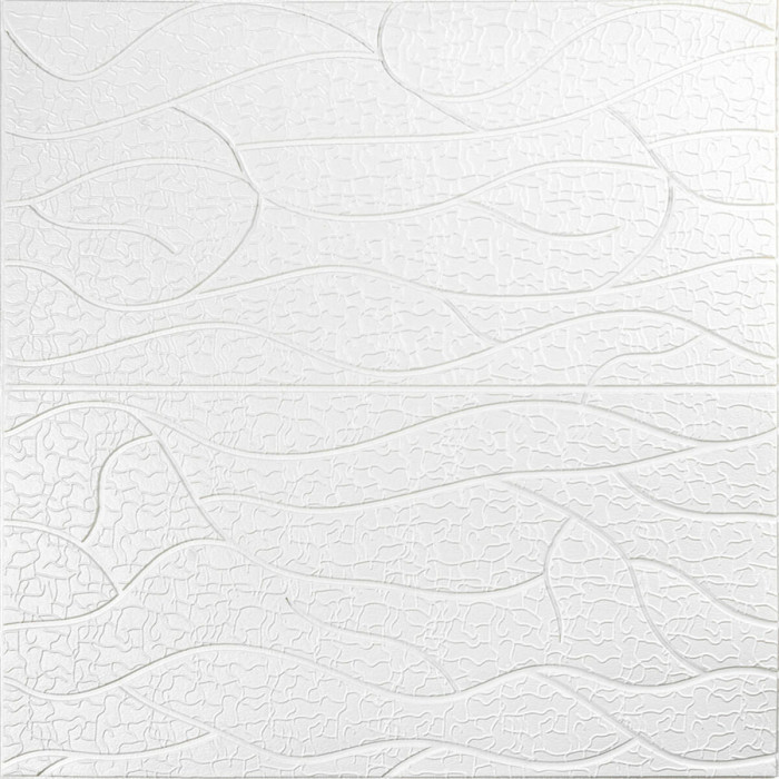 Панель 3D 690х700х5мм Білий SW-00001948