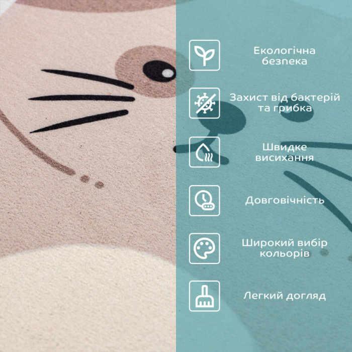 Вологопоглинаючий килимок 400х600х3мм Котик SW-00002564